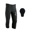 3S SPORTS Women's Cycling 3/4 Tights Padded Shorts Leggings Sportswear Bicycle Bottom Capris Pants for Exercise Bike Riding Running Gym Sports
