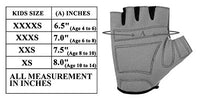 3S Sports CHILDREN KIDS BOYS GIRLS CYCLING PADDED GLOVES BMX BIKE CYCLE BICYCLE GLOVES PINK FLOWER