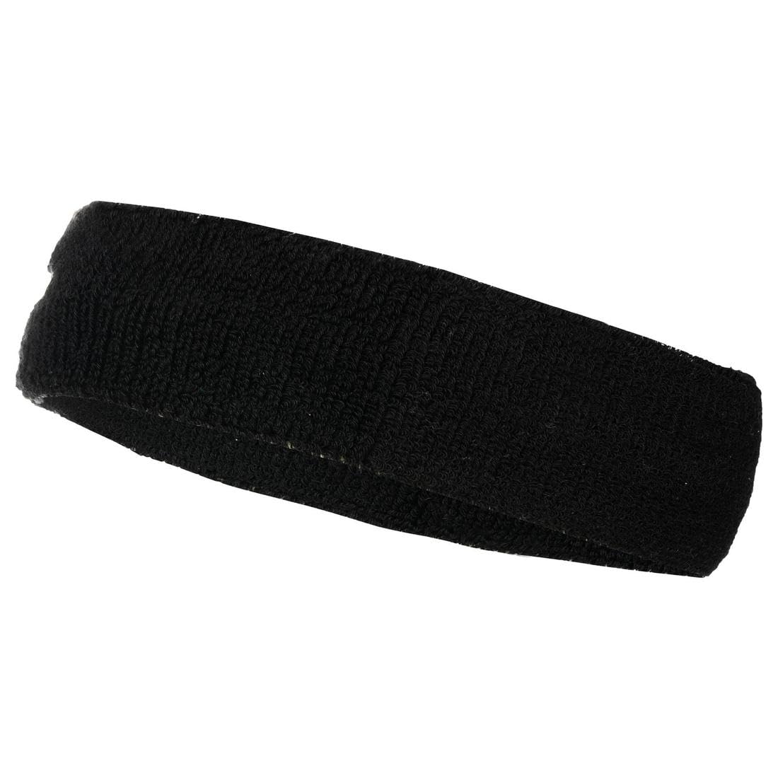 Artengo Tennis Headband Sports Sweatband Fitness Head Band (Black)
