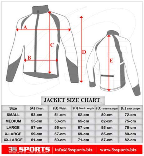 3S SPORTS Men's Cycling Jacket Windproof Waterproof Wind Stopper Fleece Thermal Long Sleeve Winter Jackets Windproof Bike Coat For Running Biking Hiking Riding Outdoor Sports