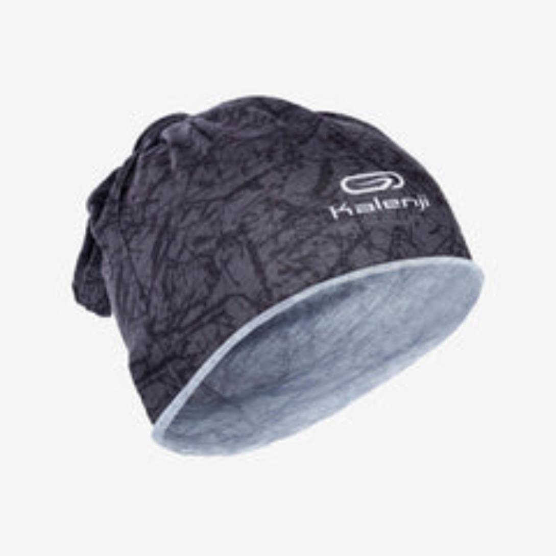 Kalenji MULTIPURPOSE RUNNING HEADBAND - CARBON GREY/BLACK PRINT