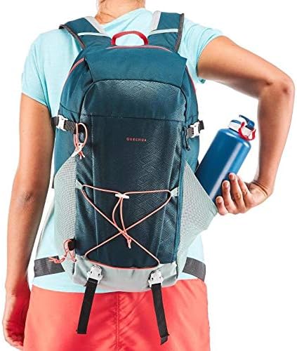 Quechua NH100 Natural Hiking Rucksack 30 Litres Black Turquoise