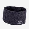 Kalenji MULTIPURPOSE RUNNING HEADBAND - CARBON GREY/BLACK PRINT