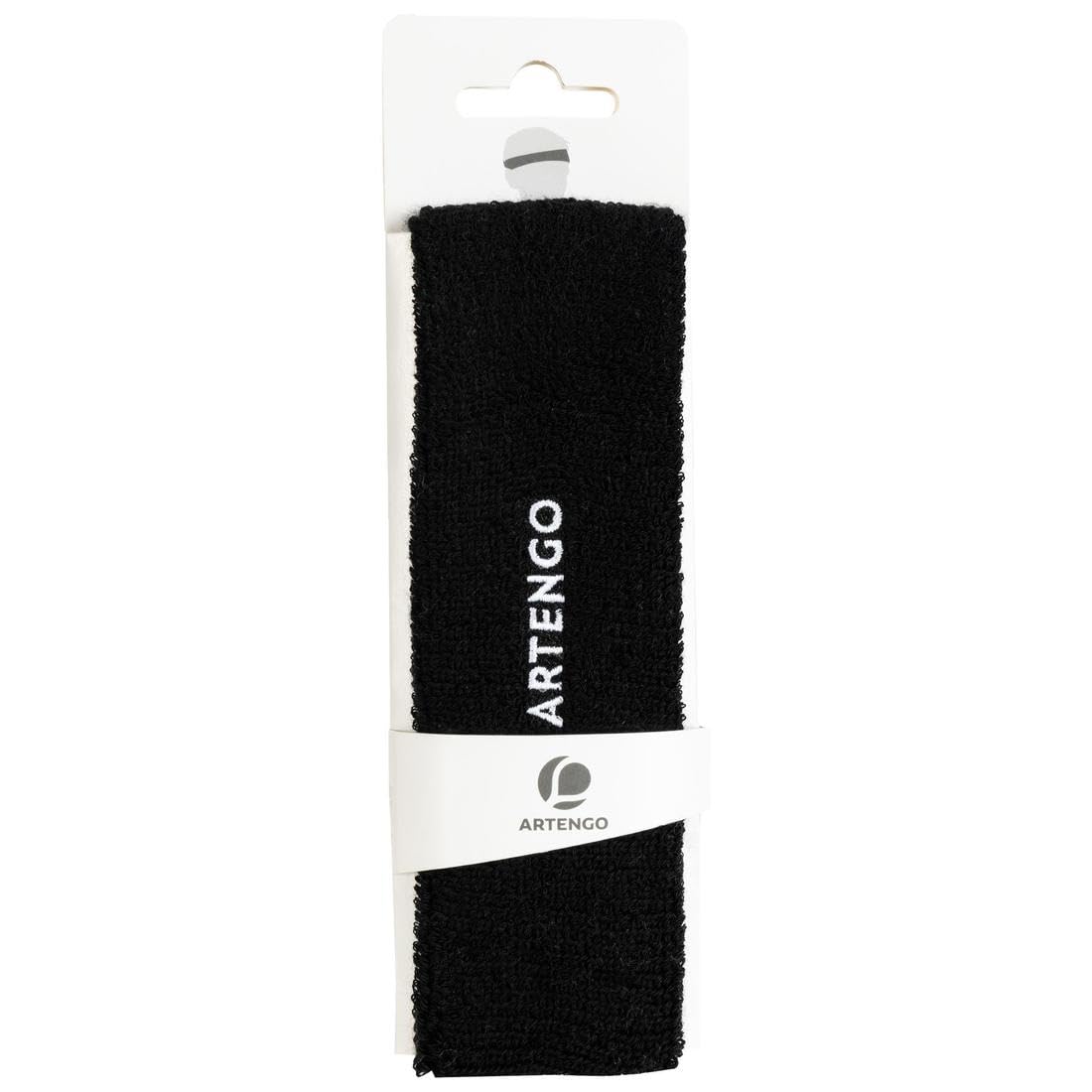 Artengo Tennis Headband Sports Sweatband Fitness Head Band (Black)
