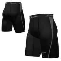 3S SPORTS Men's Compression Shorts Base Layer Brief Pant Thermal Running Gym Fitness Yoga Short