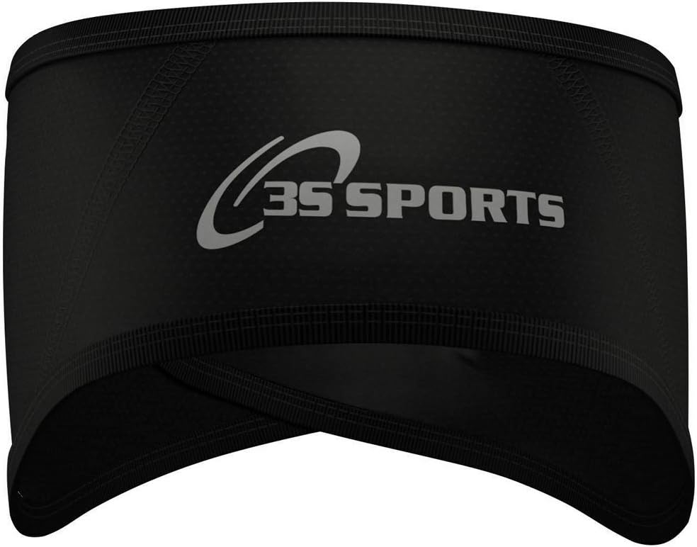 3S SPORTS Men's Cycling Headband Ear Warmer Thermal Windproof One Size Head Band for Running Yoga Biking Outside Sports & Fitness