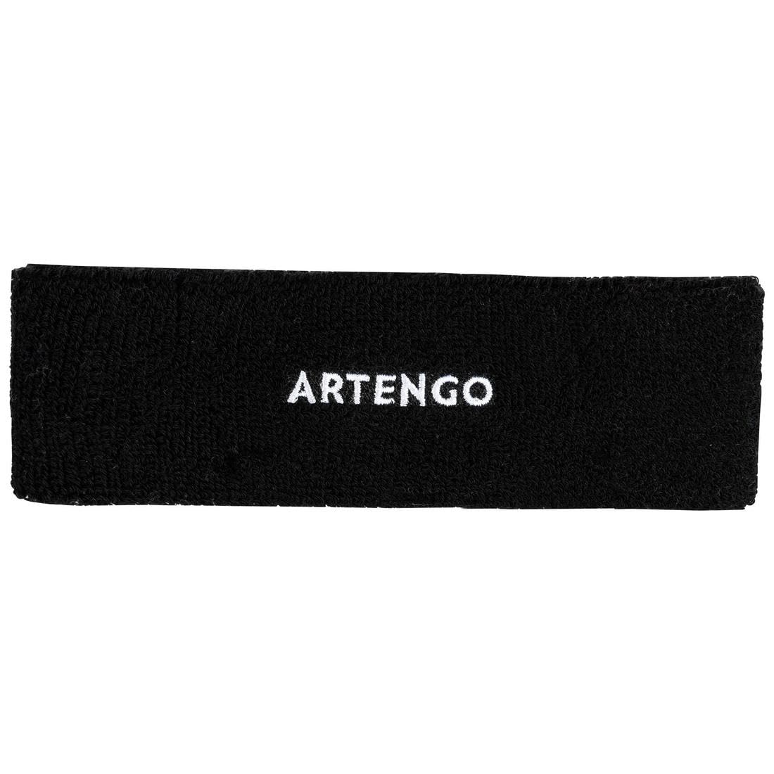 Artengo Tennis Headband Sports Sweatband Fitness Head Band (Black)