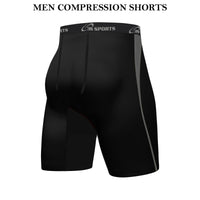 3S SPORTS Men's Compression Shorts Base Layer Brief Pant Thermal Running Gym Fitness Yoga Short