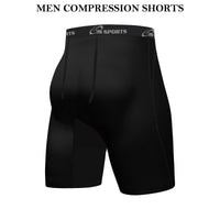3S SPORTS Men's Compression Shorts Base Layer Brief Pant Thermal Running Gym Fitness Yoga Short