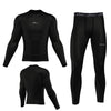3S SPORTS Men's Thermal Top & Bottom Boys Body Armour Long Sleeve Base Layer Compression Suit Thermals Shirt & Tights Leggings Underwear Set for Workout Skiing Running Hiking Cycling Outdoor Sports