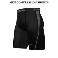 3S SPORTS Men's Compression Shorts Base Layer Brief Pant Thermal Running Gym Fitness Yoga Short