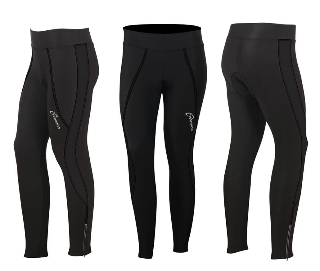 3S SPORTS Women’s Cycling Tights Padded Trouser Thermal Long Pants Ladies Bicycle Leggings for Running & Sports