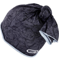 Kalenji MULTIPURPOSE RUNNING HEADBAND - CARBON GREY/BLACK PRINT