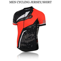 3S SPORTS Men's Cycling Jersey Short Sleeves Mountain Bike Shirt MTB Full Zipper Top Slim Fit T-Shirt with Reflectors and Back Pockets for Biking Racing