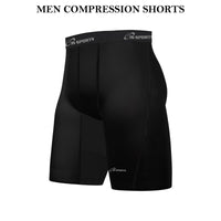3S SPORTS Men's Compression Shorts Base Layer Brief Pant Thermal Running Gym Fitness Yoga Short
