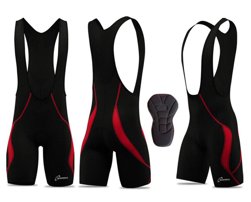 3S Sports Men's Cycling Bib Shorts Cool Max Padded Tights Racing Biking Sports Bibs Short Summer Bicycle Apparel Clothing