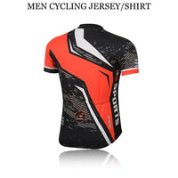 3S SPORTS Men's Cycling Jersey Short Sleeves Mountain Bike Shirt MTB Full Zipper Top Slim Fit T-Shirt with Reflectors and Back Pockets for Biking Racing