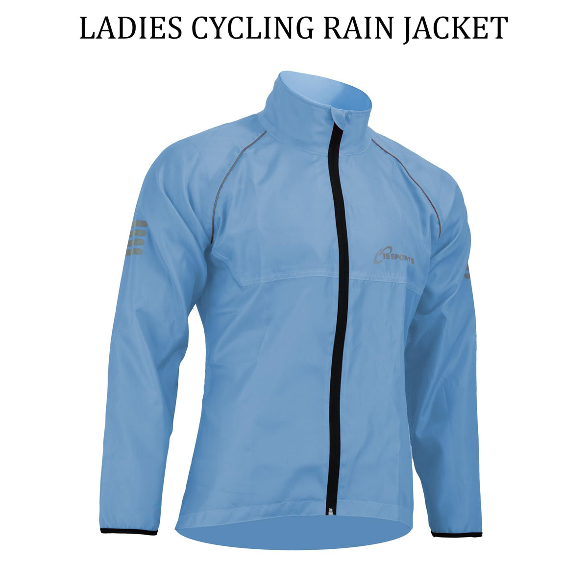 3S SPORTS Ladies Cycling Rain Waterproof Jacket Woman Hi-Visibility Cycle Running Top Coat