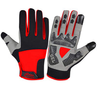 3S Sports Men’s Cycling Gloves Motorbike Full Fingers Windproof Gel Padded Touch Screen MTB Winter Glove For Motorcycle Biking Driving Camping Running Hiking Hunting Outdoor Sports
