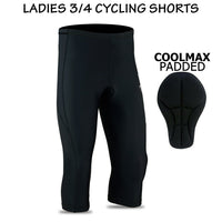 3S Sports Women's Cycling Tights 3/4 Cool Max Anti Bac Padded Shorts Leggings Sports Bicycle Pants for Ladies