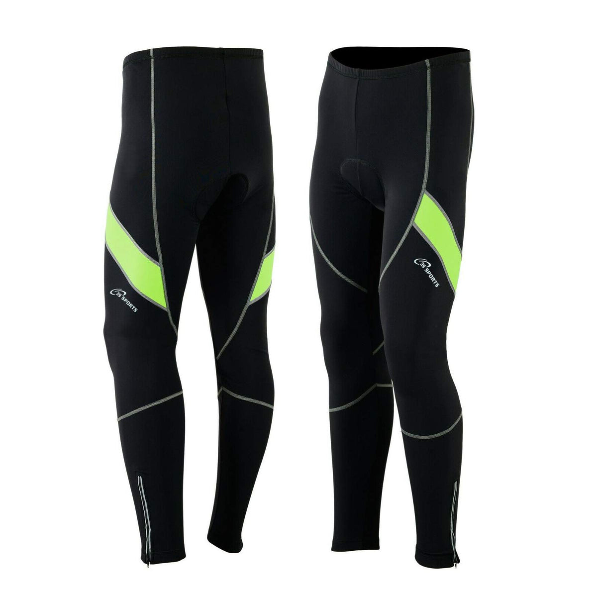 3S Sports Men's Cycling Tights Padded Thermal Legging Winter Cold Wear Trouser Long Pants for Cyclist Riding Sports Biking Running