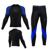 3S SPORTS Men's Thermal Top & Bottom Boys Body Armour Long Sleeve Base Layer Compression Suit Thermals Shirt & Tights Leggings Underwear Set for Workout Skiing Running Hiking Cycling Outdoor Sports