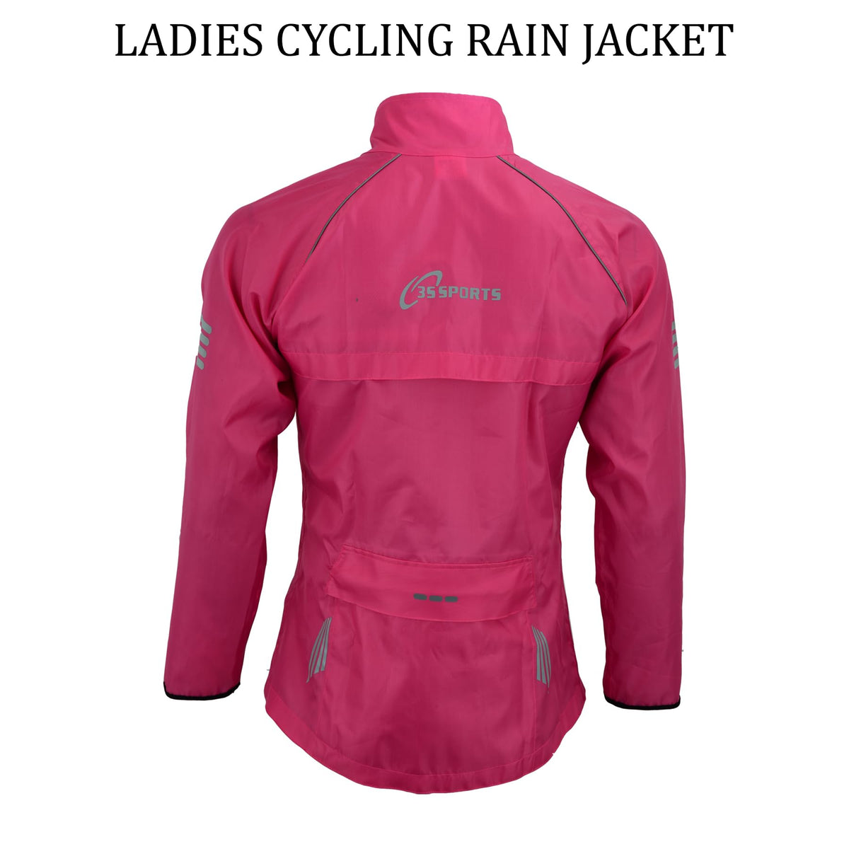 3S SPORTS Ladies Cycling Rain Waterproof Jacket Woman Hi-Visibility Cycle Running Top Coat