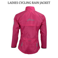 3S SPORTS Ladies Cycling Rain Waterproof Jacket Woman Hi-Visibility Cycle Running Top Coat