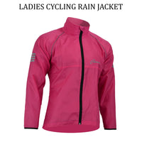 3S SPORTS Ladies Cycling Rain Waterproof Jacket Woman Hi-Visibility Cycle Running Top Coat