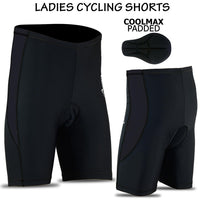 3S SPORTS Women Ladies Cycling Short Coolmax Padded Anti-Bac Cycle Bicycle Shorts