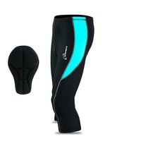 3S Sports Women's Cycling Tights 3/4 Cool Max Anti Bac Padded Shorts Leggings Sports Bicycle Pants for Ladies