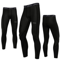 3S SPORTS Men's Thermal Top & Bottom Boys Body Armour Long Sleeve Base Layer Compression Suit Thermals Shirt & Tights Leggings Underwear Set for Workout Skiing Running Hiking Cycling Outdoor Sports