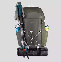 QUECHUA NH100 Natural Hiking Rucksack 30 Litres Khaki