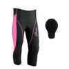3S SPORTS Women's Cycling 3/4 Tights Padded Shorts Leggings Sportswear Bicycle Bottom Capris Pants for Exercise Bike Riding Running Gym Sports