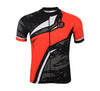 3S SPORTS Men's Cycling Jersey Short Sleeves Mountain Bike Shirt MTB Full Zipper Top Slim Fit T-Shirt with Reflectors and Back Pockets for Biking Racing Red