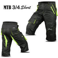 3S Sports Unisex Cycling 3/4 Shorts Mountain MTB Bike Downhill Biking Running Short Pant with Multi Pockets