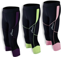 Ladies 3/4 Compression Tights Shorts Trousers Running Gym Exercise Leggings