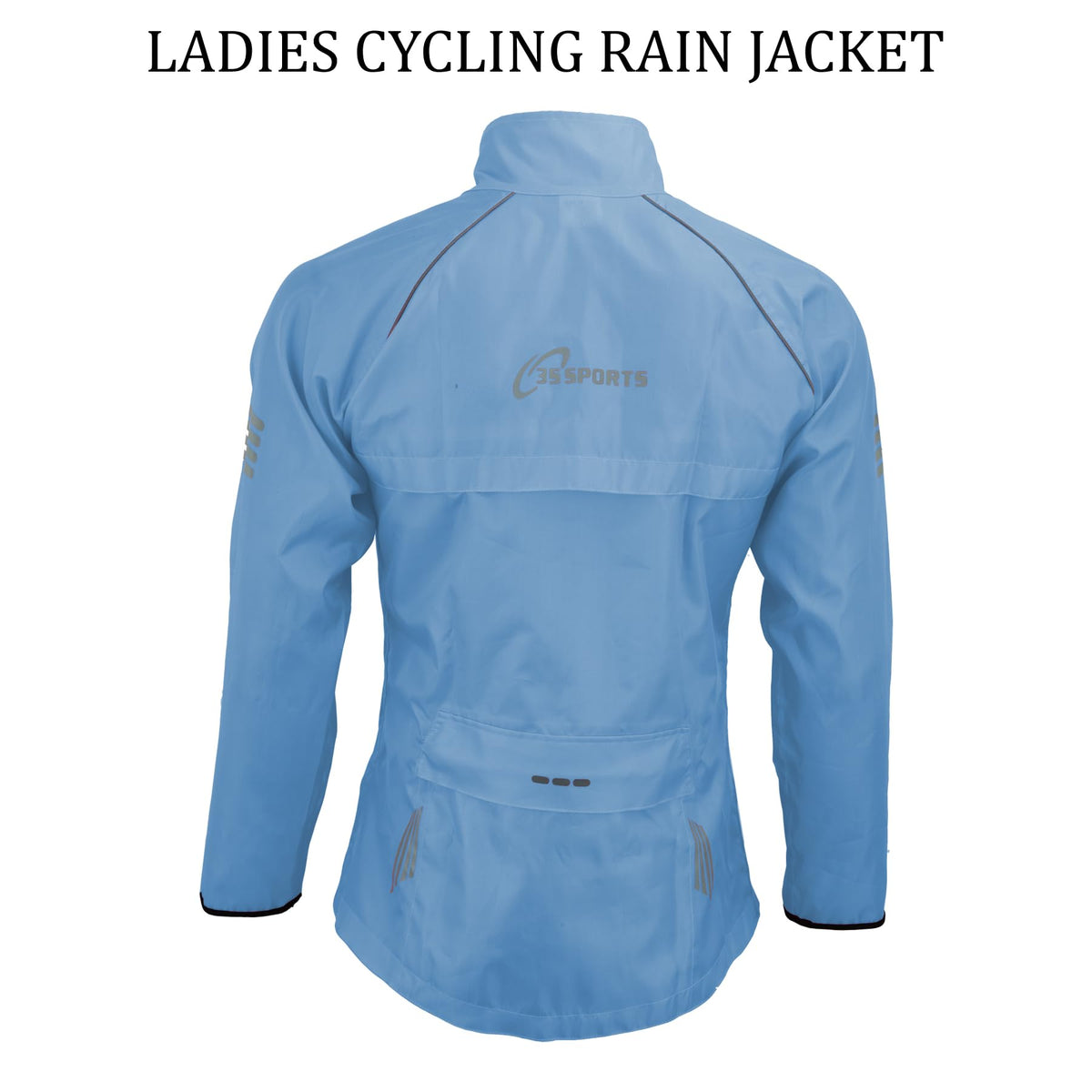 3S SPORTS Ladies Cycling Rain Waterproof Jacket Woman Hi-Visibility Cycle Running Top Coat