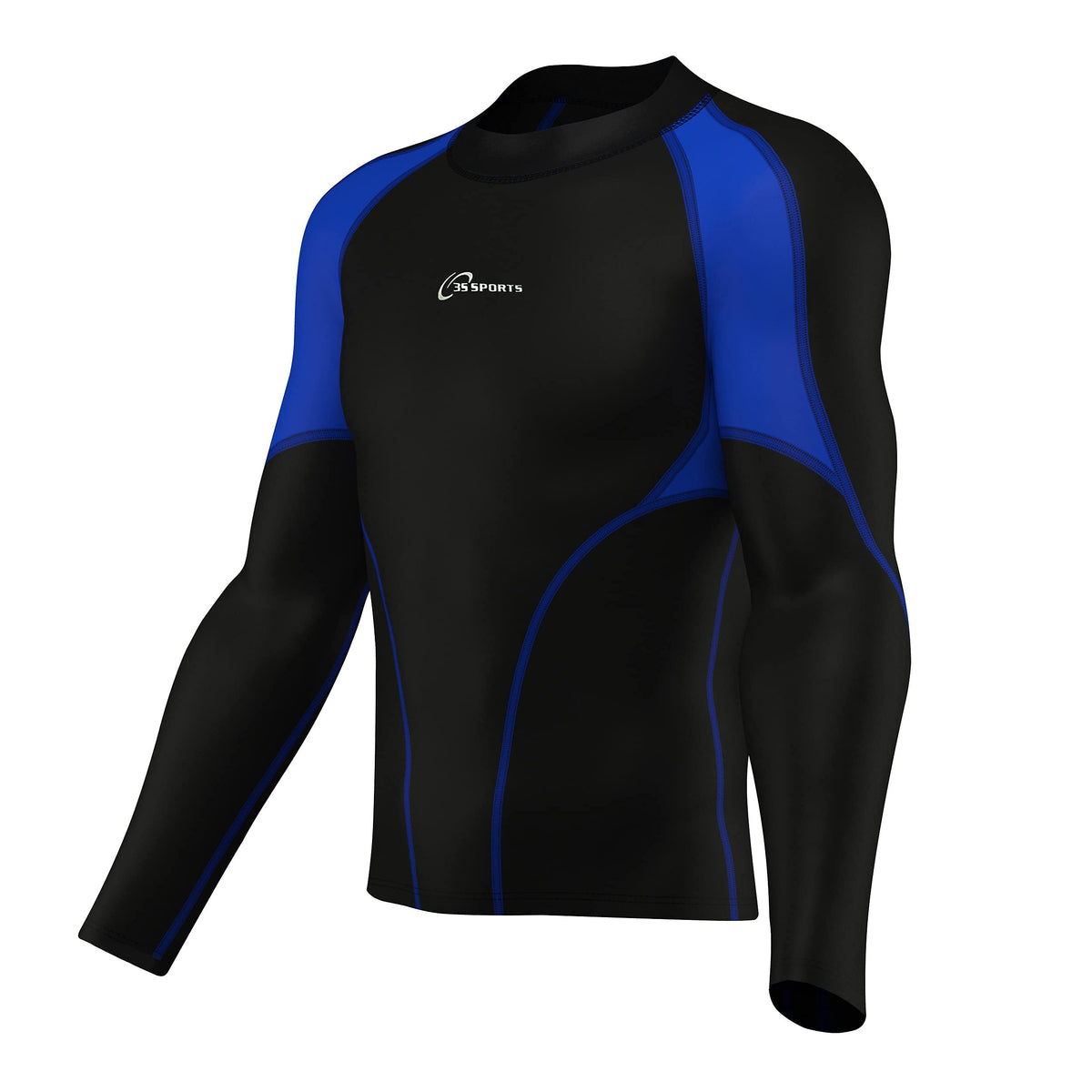 3S SPORTS Men's Thermal Top & Bottom Boys Body Armour Long Sleeve Base Layer Compression Suit Thermals Shirt & Tights Leggings Underwear Set for Workout Skiing Running Hiking Cycling Outdoor Sports