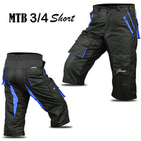 3S Sports Unisex Cycling 3/4 Shorts Mountain MTB Bike Downhill Biking Running Short Pant with Multi Pockets