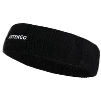 Artengo Tennis Headband Sports Sweatband Fitness Head Band (Black)