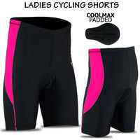3S SPORTS Women Ladies Cycling Short Coolmax Padded Anti-Bac Cycle Bicycle Shorts