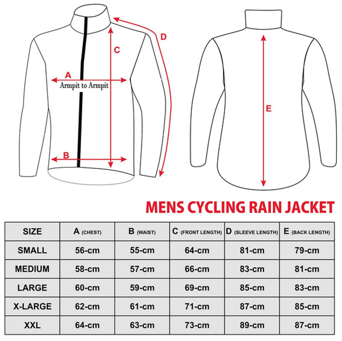 3S SPORTS Men's Cycling Waterproof Rain Jacket High Visibility Running Rain Coat
