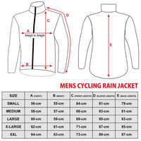3S SPORTS Men's Cycling Waterproof Rain Jacket High Visibility Running Rain Coat