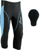 3S SPORTS Women's Cycling 3/4 Tights Padded Shorts Leggings Sportswear Bicycle Bottom Capris Pants for Exercise Bike Riding Running Gym Sports