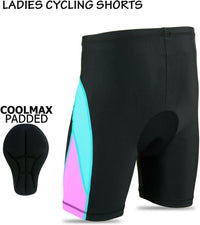 3S SPORTS Women's Cycling Shorts Padded High Waist Leggings Anti-Slip Breathable Adsorbent Lightweight Tights Dancing Walking Running Gym Biker Active Casual Sports Yoga Half Pants for Ladies
