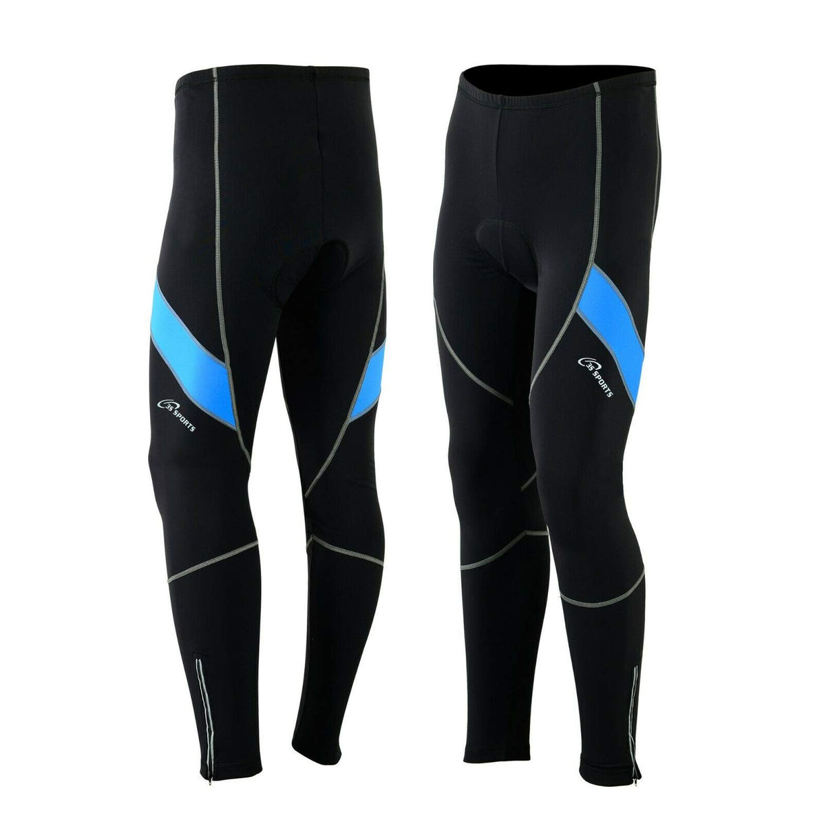 3S Sports Men's Cycling Tights Padded Thermal Legging Winter Cold Wear Trouser Long Pants for Cyclist Riding Sports Biking Running