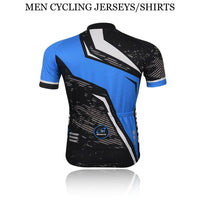 3S SPORTS Men's Cycling Jersey Short Sleeves Mountain Bike Shirt MTB Full Zipper Top Slim Fit T-Shirt with Reflectors and Back Pockets for Biking Racing