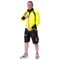 3S SPORTS Men's Cycling Jacket Windproof Waterproof Wind Stopper Fleece Thermal Long Sleeve Winter Jackets Windproof Bike Coat For Running Biking Hiking Riding Outdoor Sports