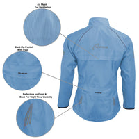 3S SPORTS Ladies Cycling Rain Waterproof Jacket Woman Hi-Visibility Cycle Running Top Coat